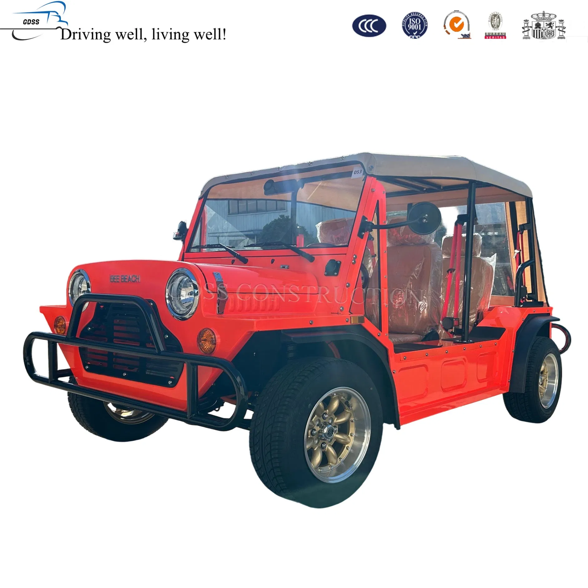Light Weight Lithium Mini Moke Golf Cart for Course