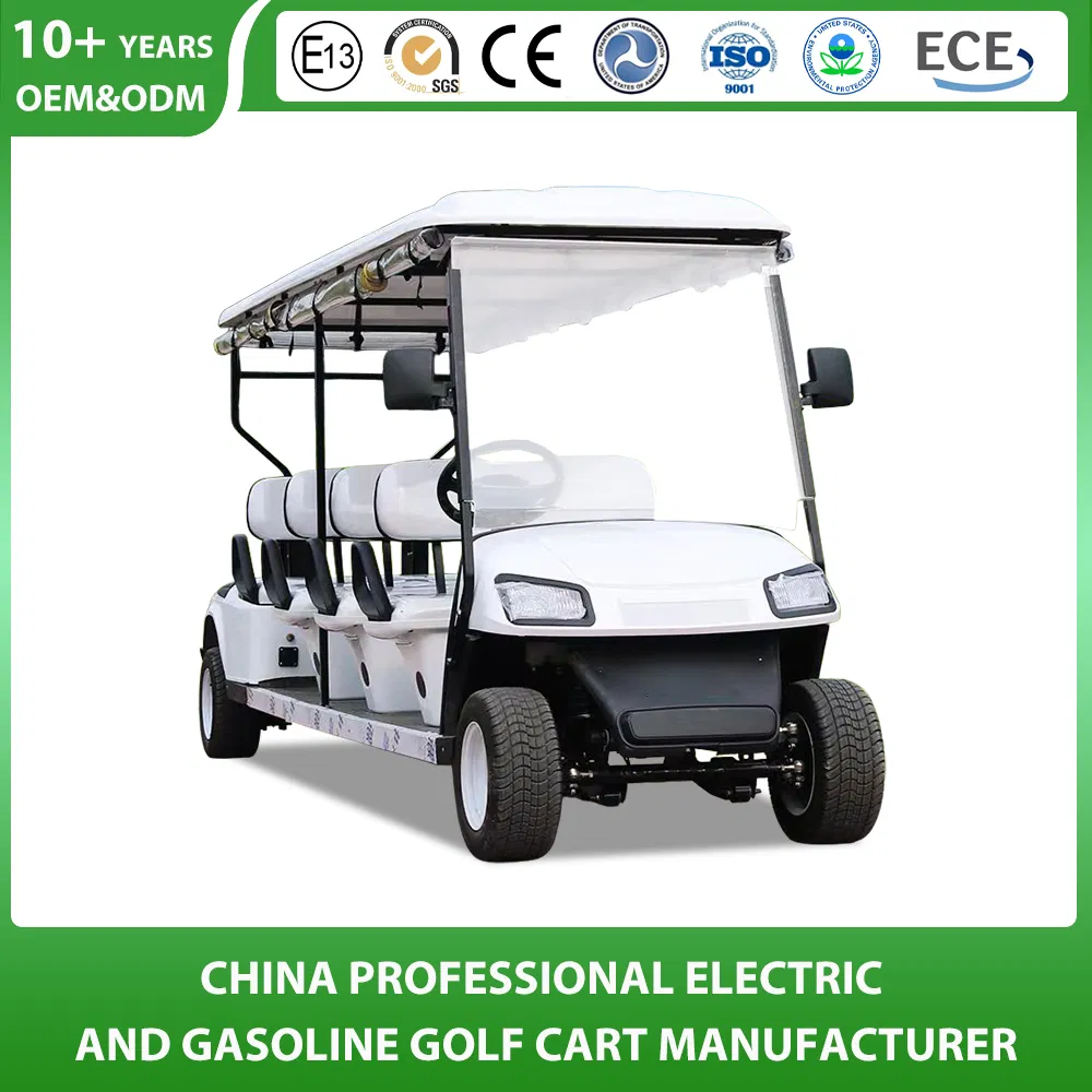 Shining 8 Seat Electric Hotel Golf Cart with Cargo Box