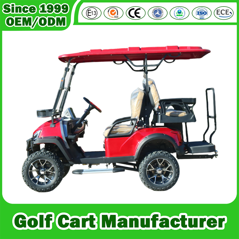 Golf Cart Manfuacturer 2/4/6/8 Seater/Seat Sightseening Hunting Offroad Club Car 48V 72V Utility Mini Lithium Electric Buggy Cart for Glof Course/Resort/Airport