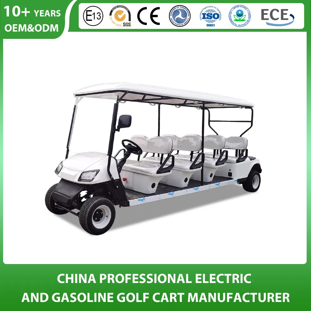 Shining 8 Seat Electric Hotel Golf Cart with Cargo Box