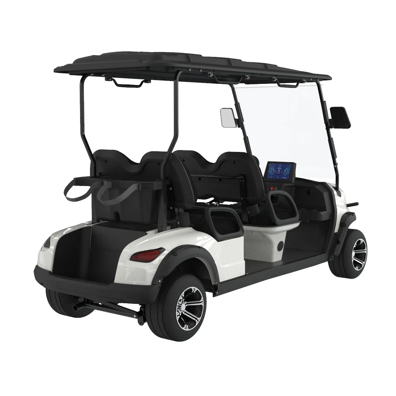 48V Lithium Battery Electric Golf Cart Street Legal 4 Passenger Resort Cart CE Certificate 500kg Curb Weight 90km