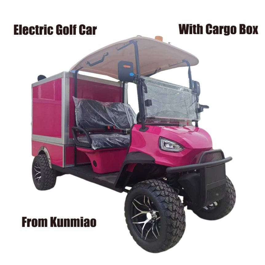 Factory Price Luxury 2 Seater with Cargo Box Comfortable Electric Golf Cart