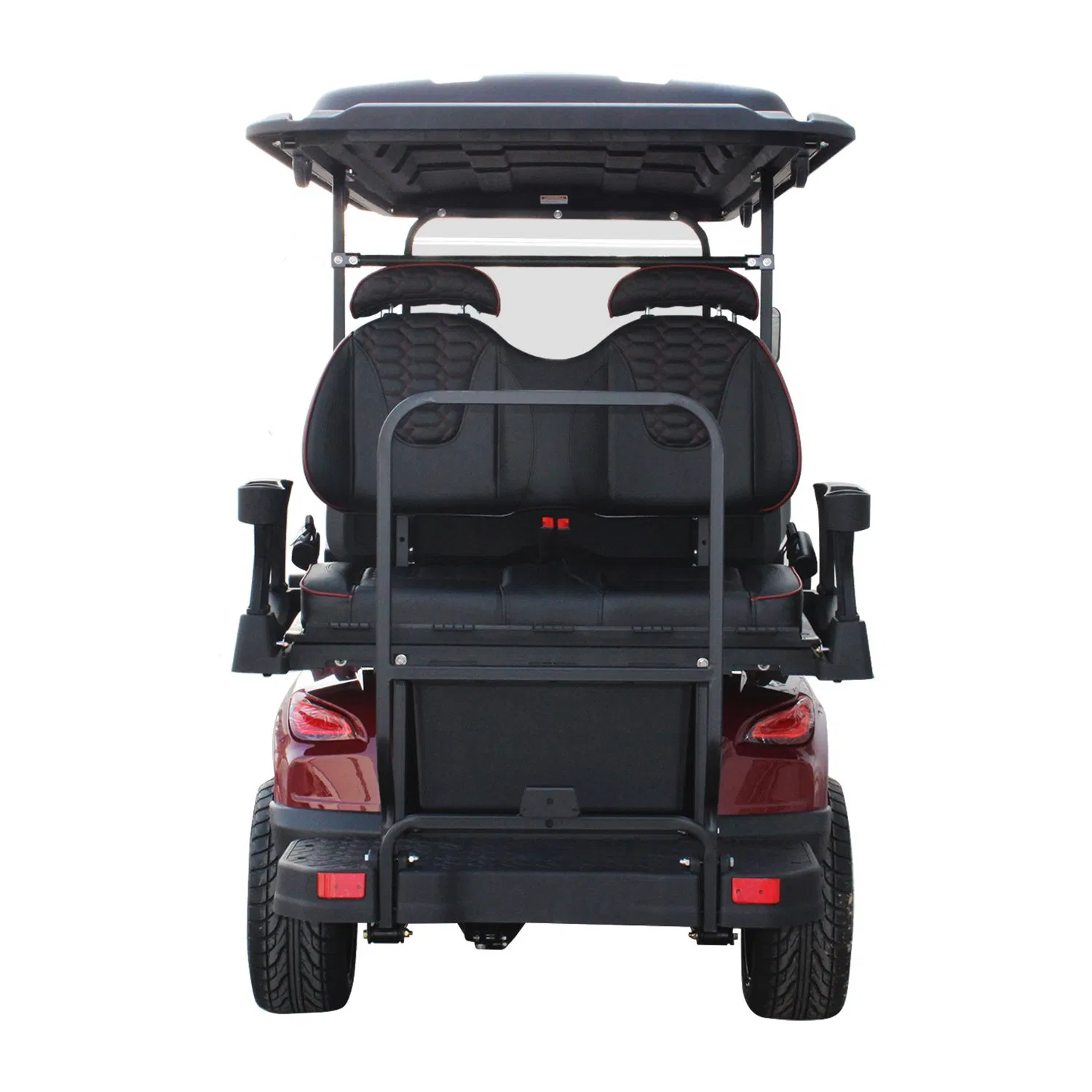6 Seater Street Legal Luxury Lithium Battery Foldable Glass Electric Golf Carts