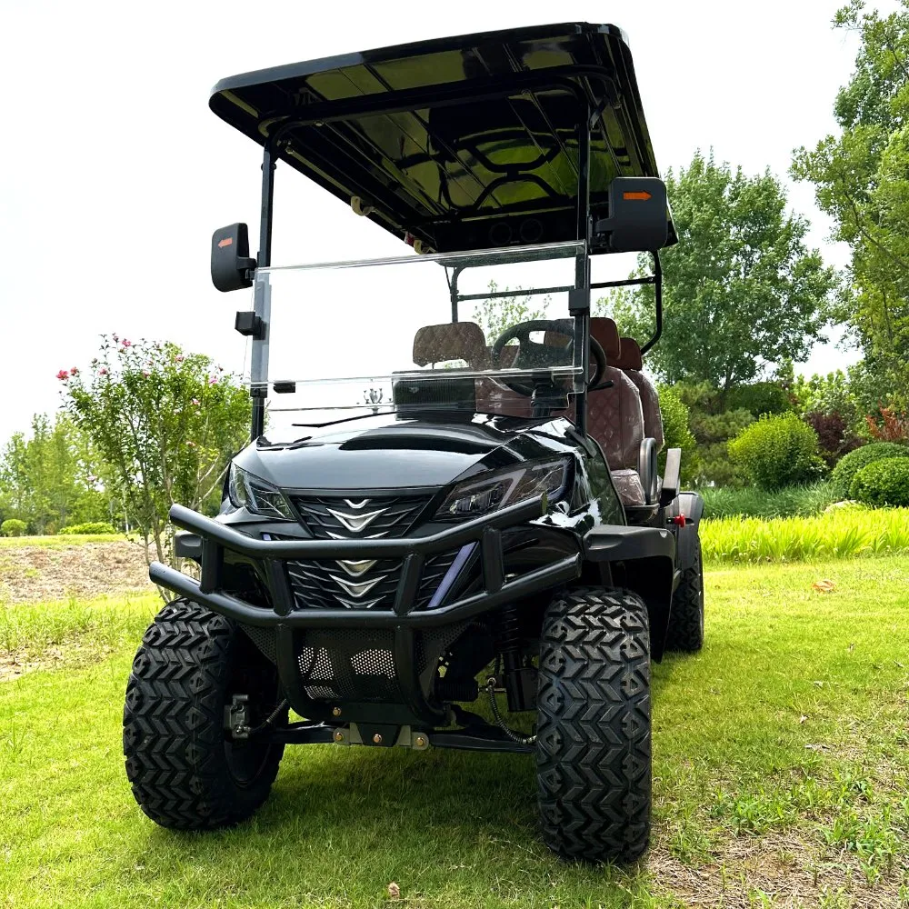 Four-Seater Electric Golf Cart for Resort and Leisure Use with Long-Lasting Battery