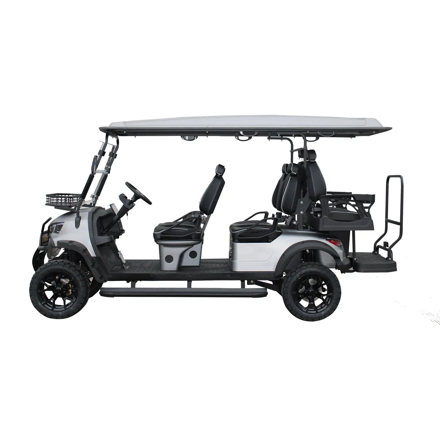 Electric off Road Golf Cars Street Legal 4 Wheel Drive Electric 6 Seater Lifted Golf Cart with Lithium Battery