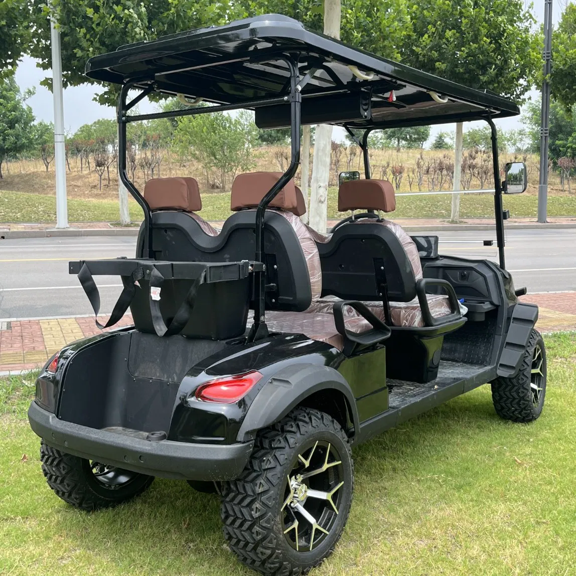 China Best 2/4/6 Seater 60V 72V Popular High Quality Golf Course Cart with Folding Windshield