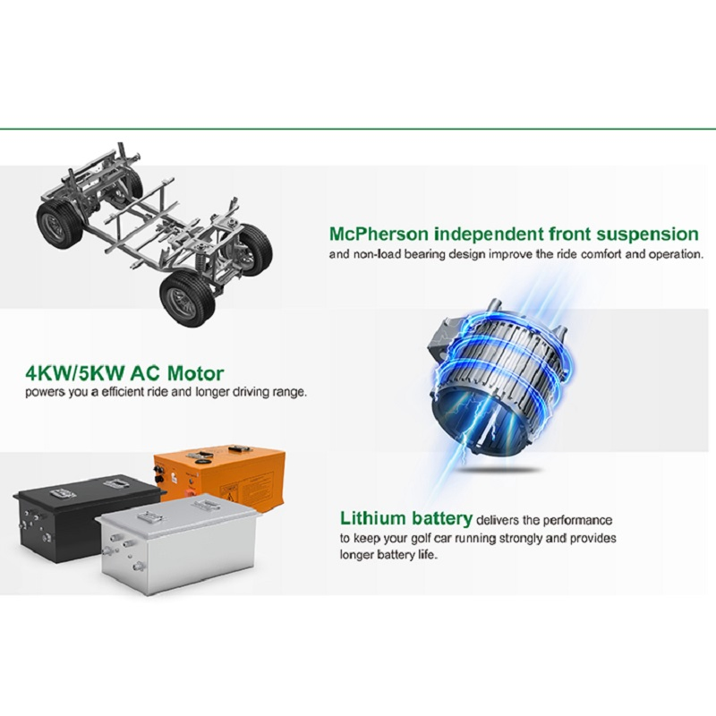 Guangdong Marshell Golf Cart CE Approved 4 Seater with Rear Cargo Box Utility Golf Car (DG-M4S)