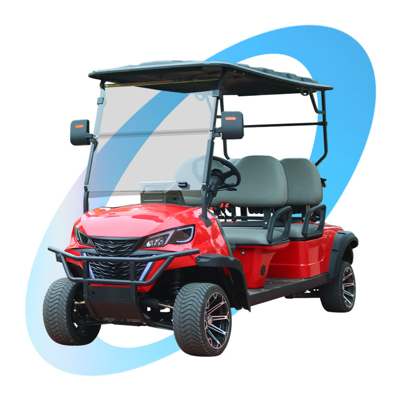 Custom 4-Seaters off-Road Electric Golf Cart Cool Buggy with Aluminum Alloy Side Step