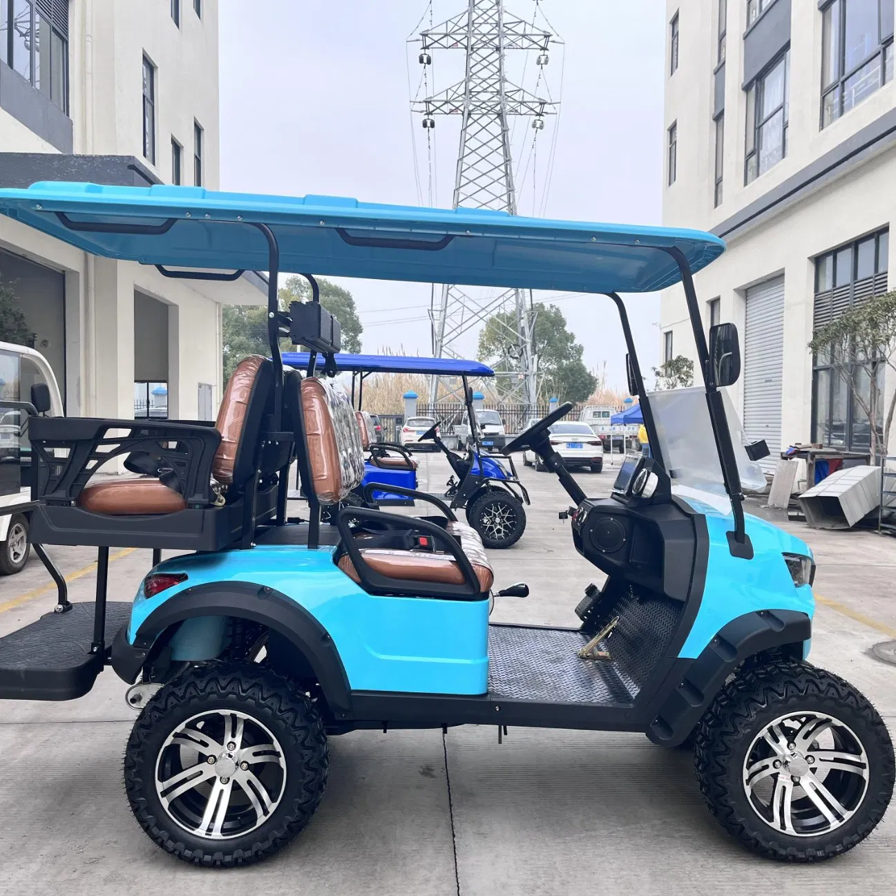 OEM Multimedia Stereo Carts Street Legal Lifted 300cc Gas Power Golf Cart