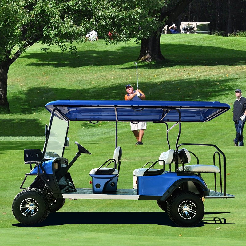 Camping Ground Marine Resort 6 Seater off-Road Golf Carts Electric Golf Cart