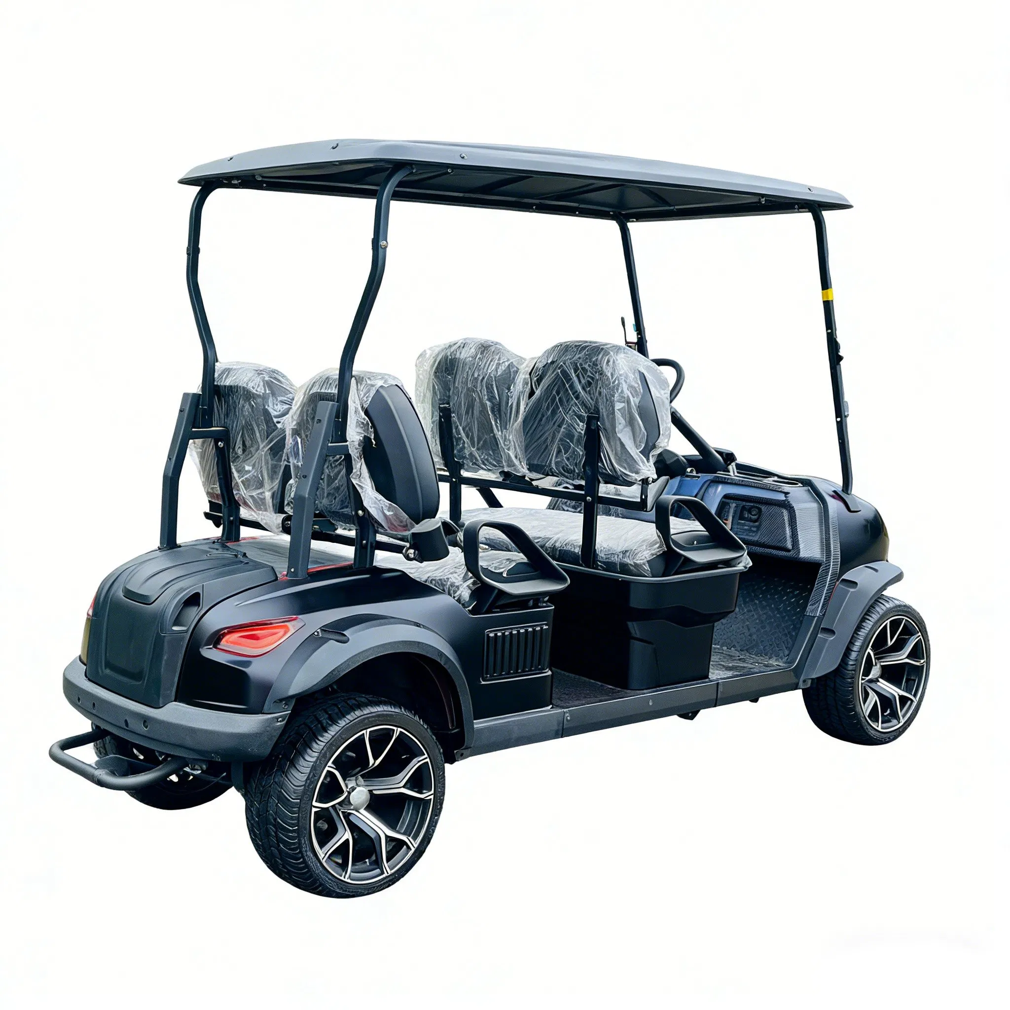 4 Passenger Electric Utility Golf Cart with Cargo Box