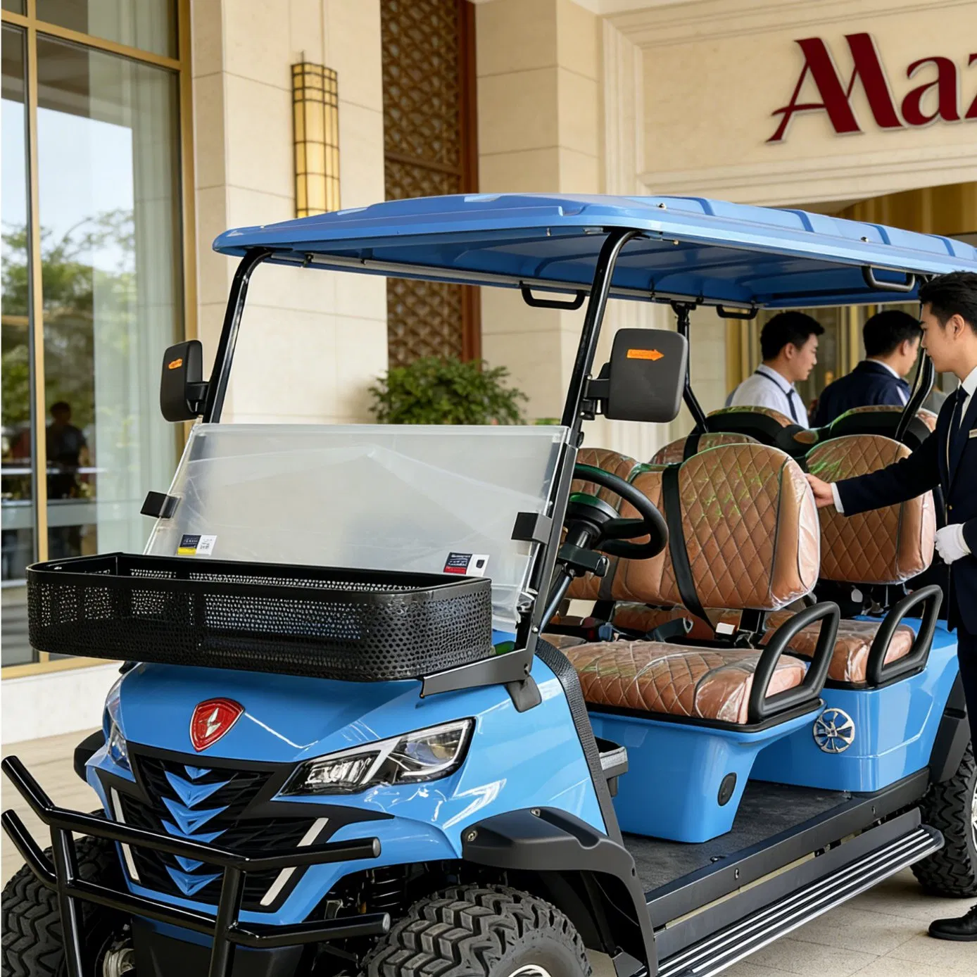 2026 New Electric Golf Cart Cheap for Sale 6 Eater Golf Cart Buggy for Resort