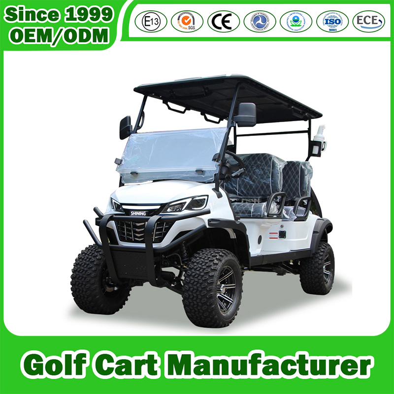 China Golf Cart Manfuacturer Electric Gasoline Gas Petrol Lifted Lithium/Lead Acid Battery Offroad 2/4/6/8 Seat/Seater/Passenger Hunting Lsv Sightseeing Cart CE