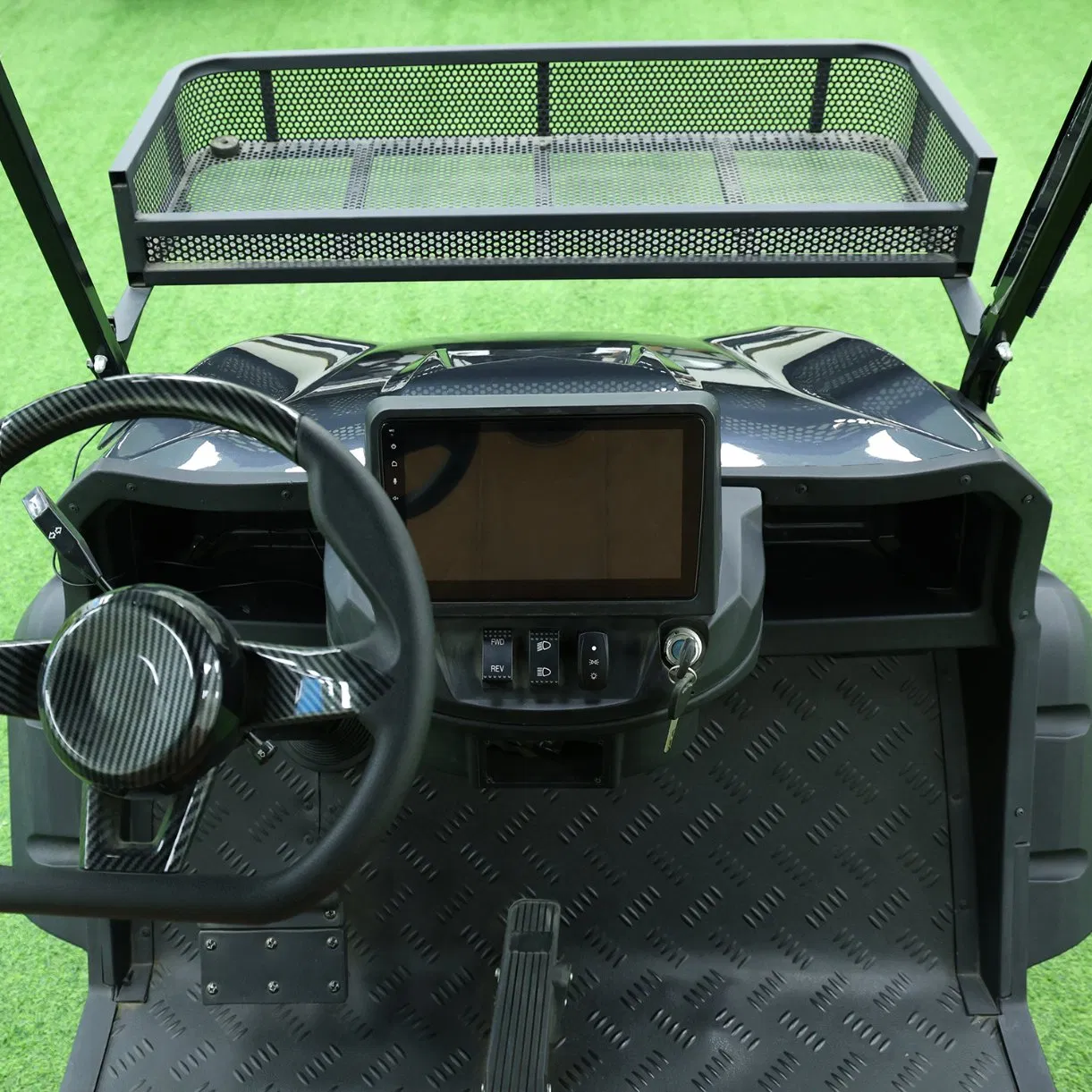 China B Model 6 Seater Electric Lifted Golf Cart with Rear Foldable Seats