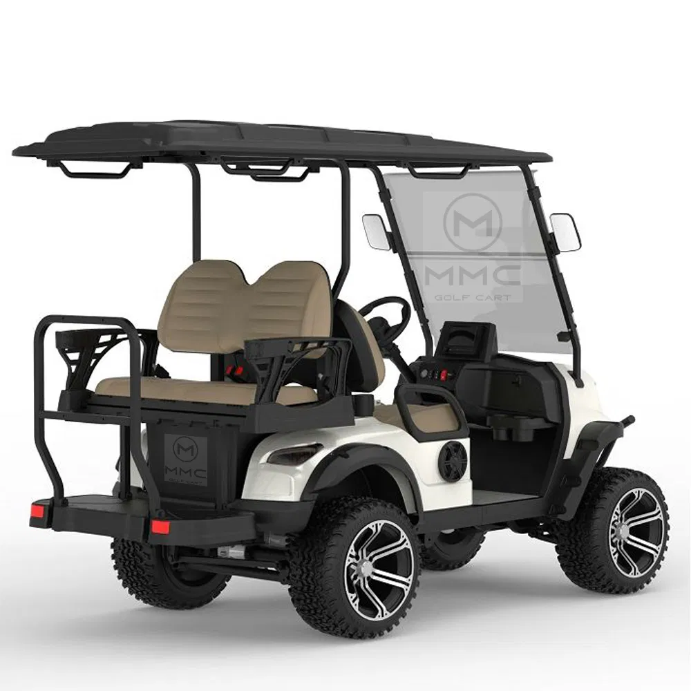 Custom Solar Panel 4 5 6 7.5kw New Car 72V Price Electric Buggy Lithium 4 6 8 10 Seater Folding Golf Carts