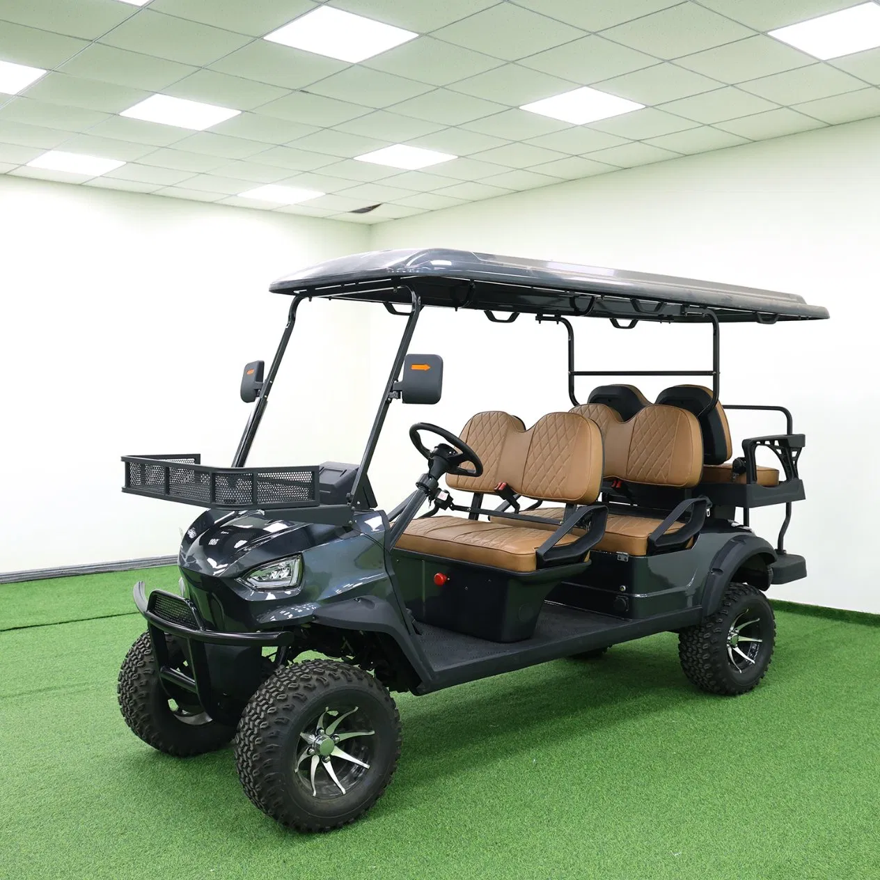 China B Model 6 Seater Electric Lifted Golf Cart with Rear Foldable Seats