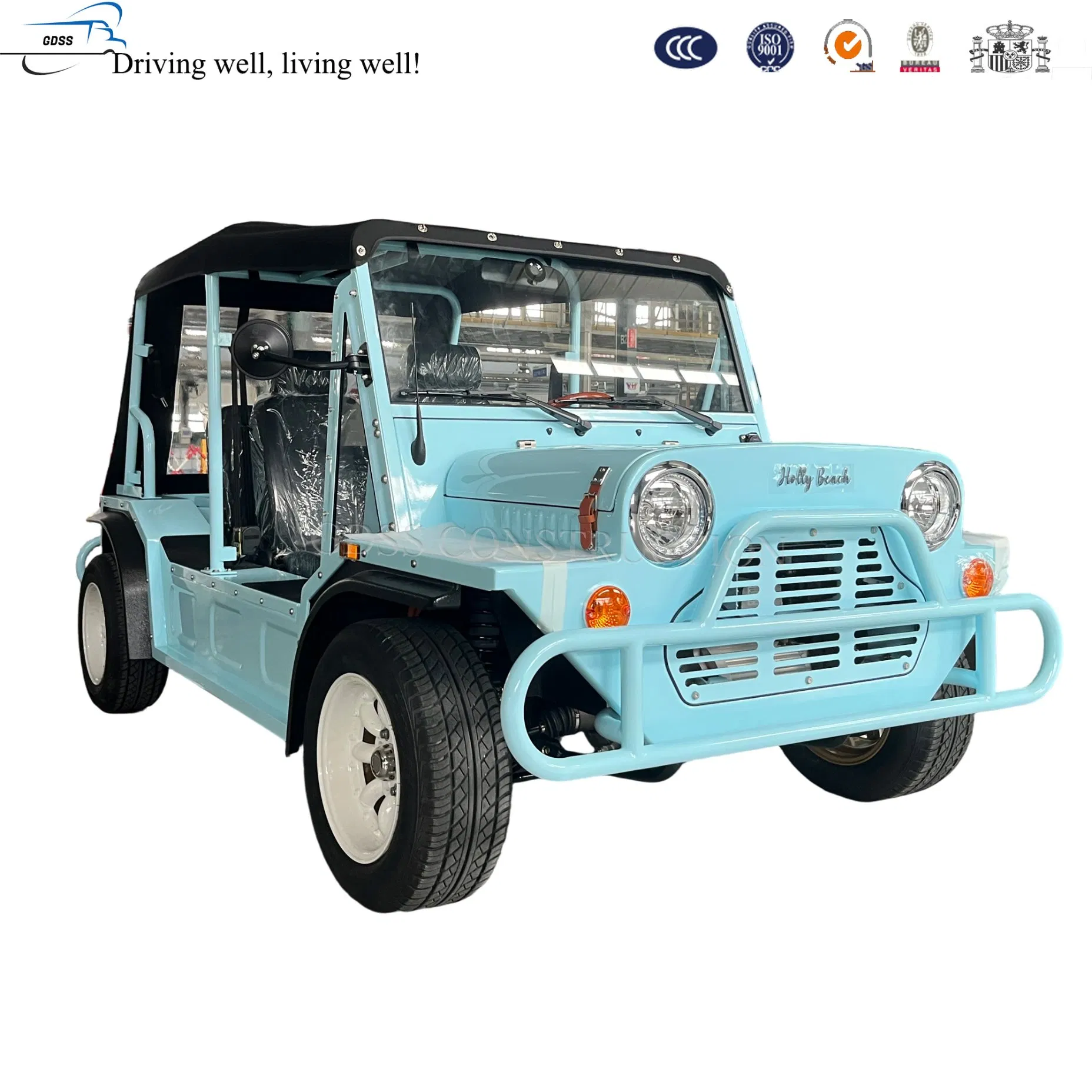 Light Weight Lithium Mini Moke Golf Cart for Course