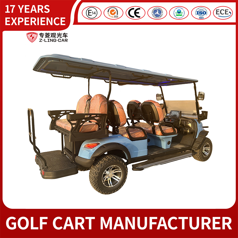 Zlingcar All Terrain Lifted 6 Seats Street Legal Golf Cart with Lithium Battery