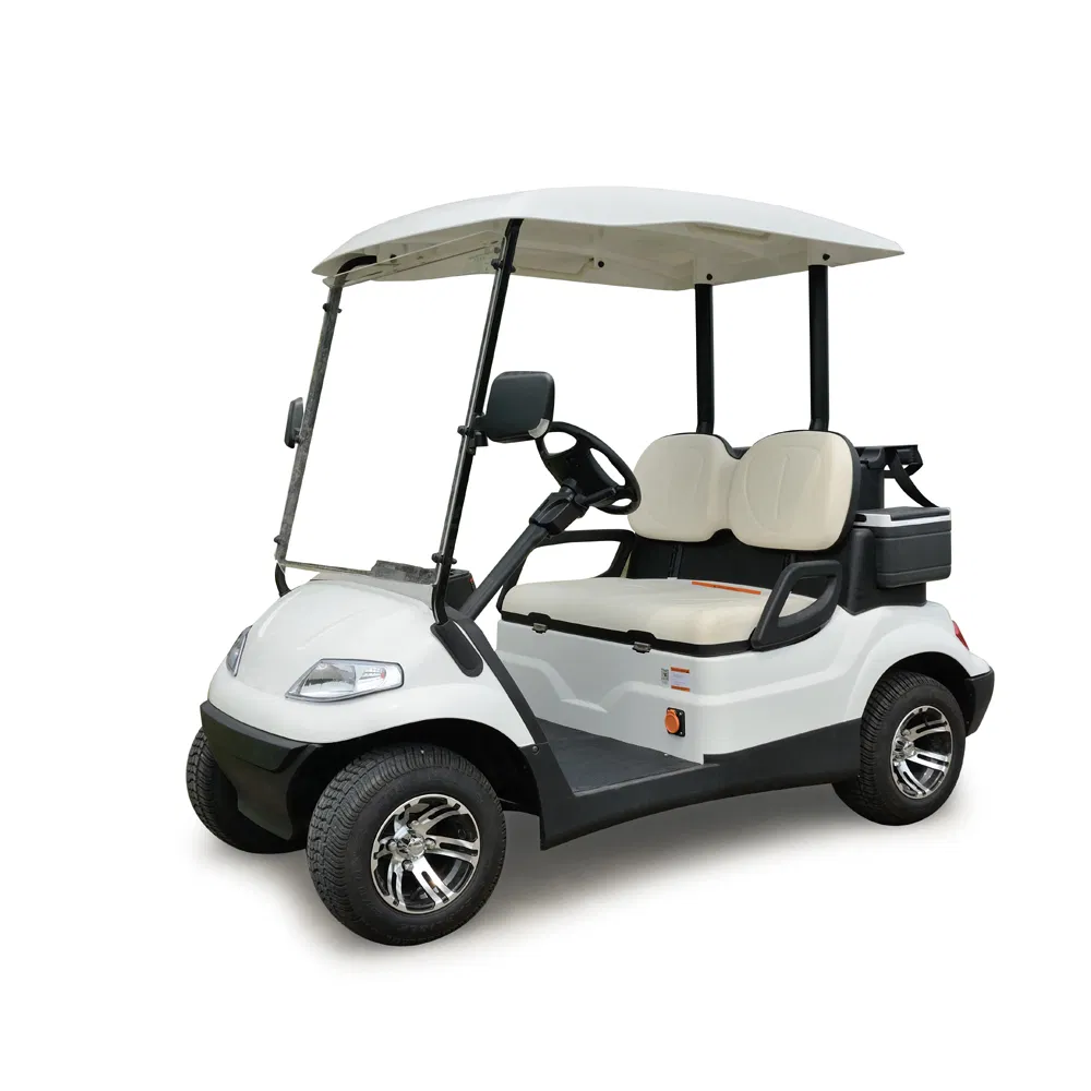 CE Approved 4 Seater Electric Golf Carts with Folded Back Seat