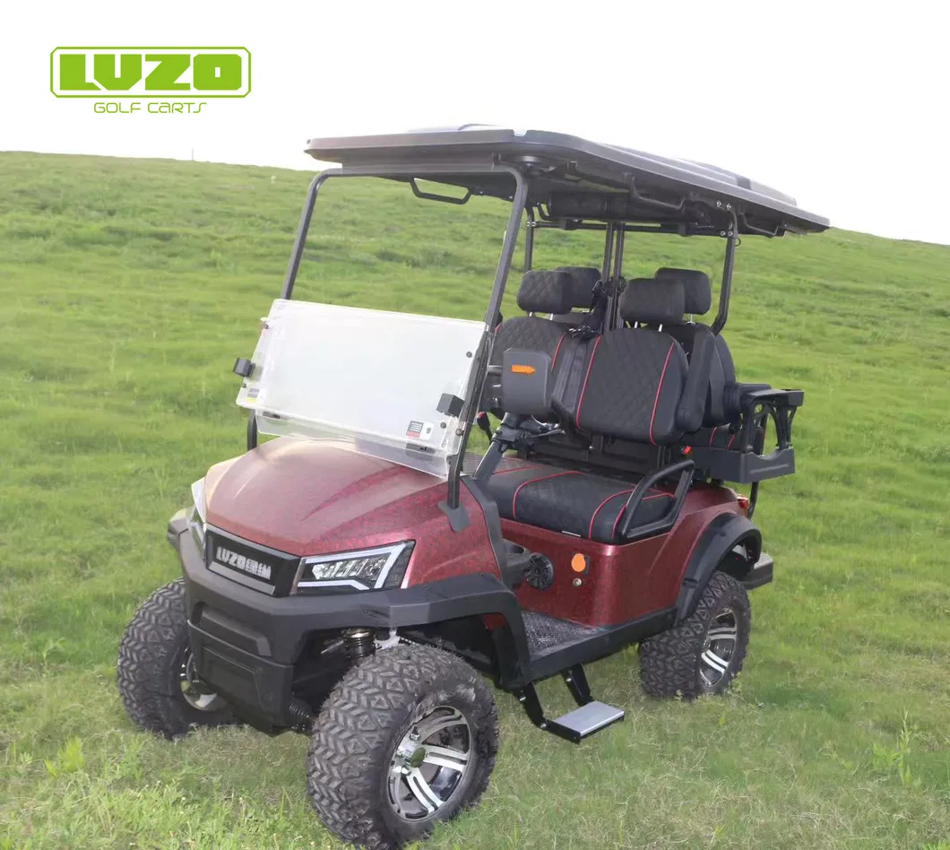 Red Golf Cart Off-Road