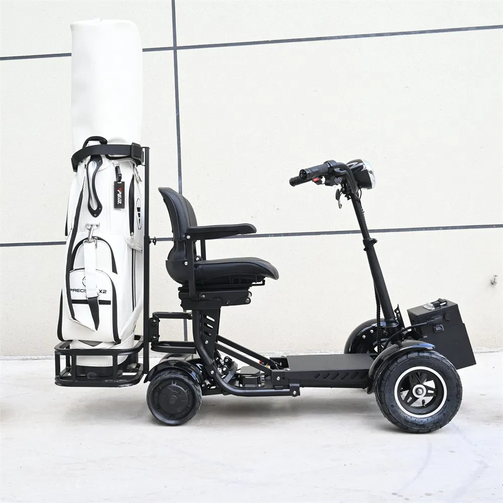 Excellent Compact Size Height Adjustable Backrest Big Seat Fold Monopattino Golf Carts