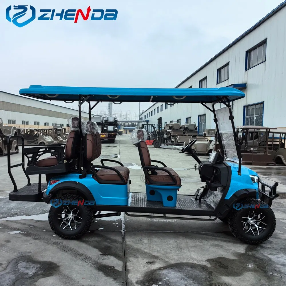 New Fashion Factory Price Sightseeing Buggy 6 Seats Club Car Luxury Electric Golf Carts for Sale