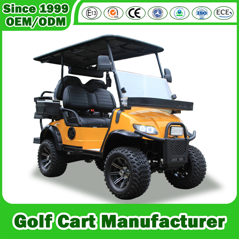 Golf Cart Manfuacturer 2/4/6/8 Seater/Seat Sightseening Hunting Offroad Club Car 48V 72V Utility Mini Lithium Electric Golf Cart for Manor/Amusement Park/Hotel