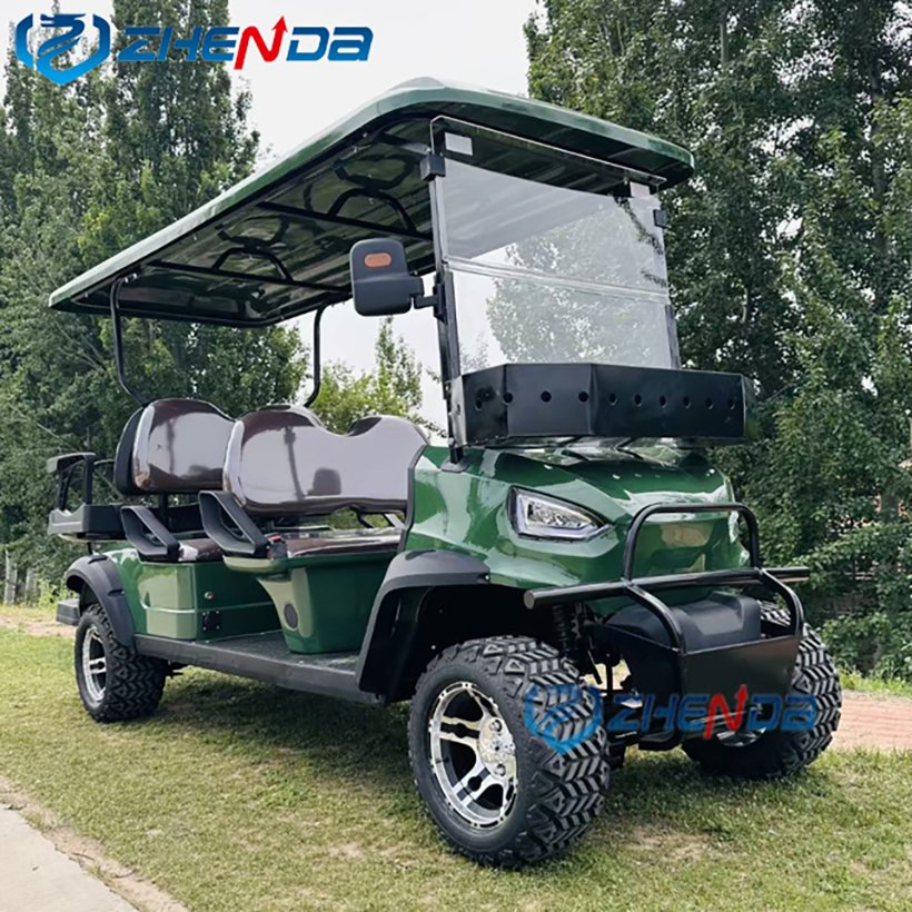 Famous Brands Steel Frame Resort Car Golf Electric Buggy Electric Long Range Golf Cart Club Cart Scooter