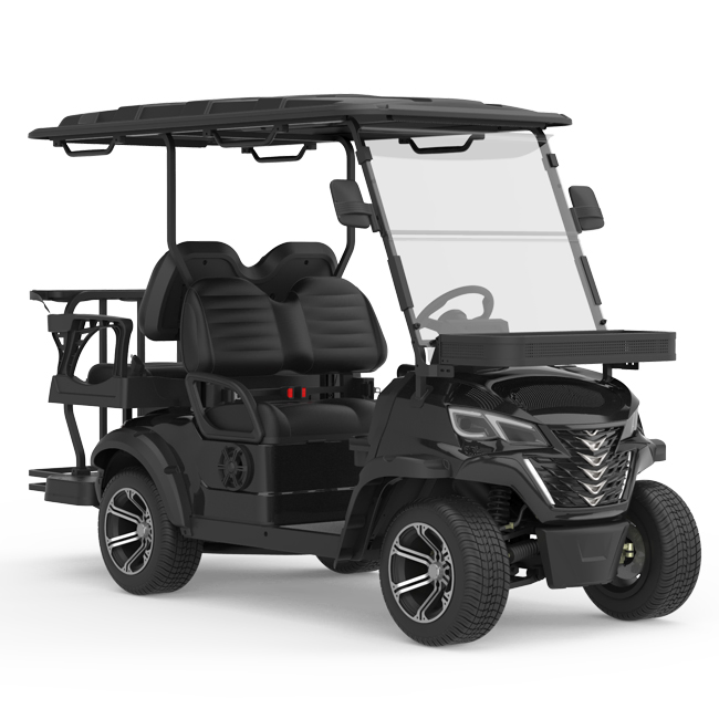 Luxury Folding Motorized 48V Lithium Golf Cart Lift Electric Club Car with IP66 Full Range Hi Fi Speaker