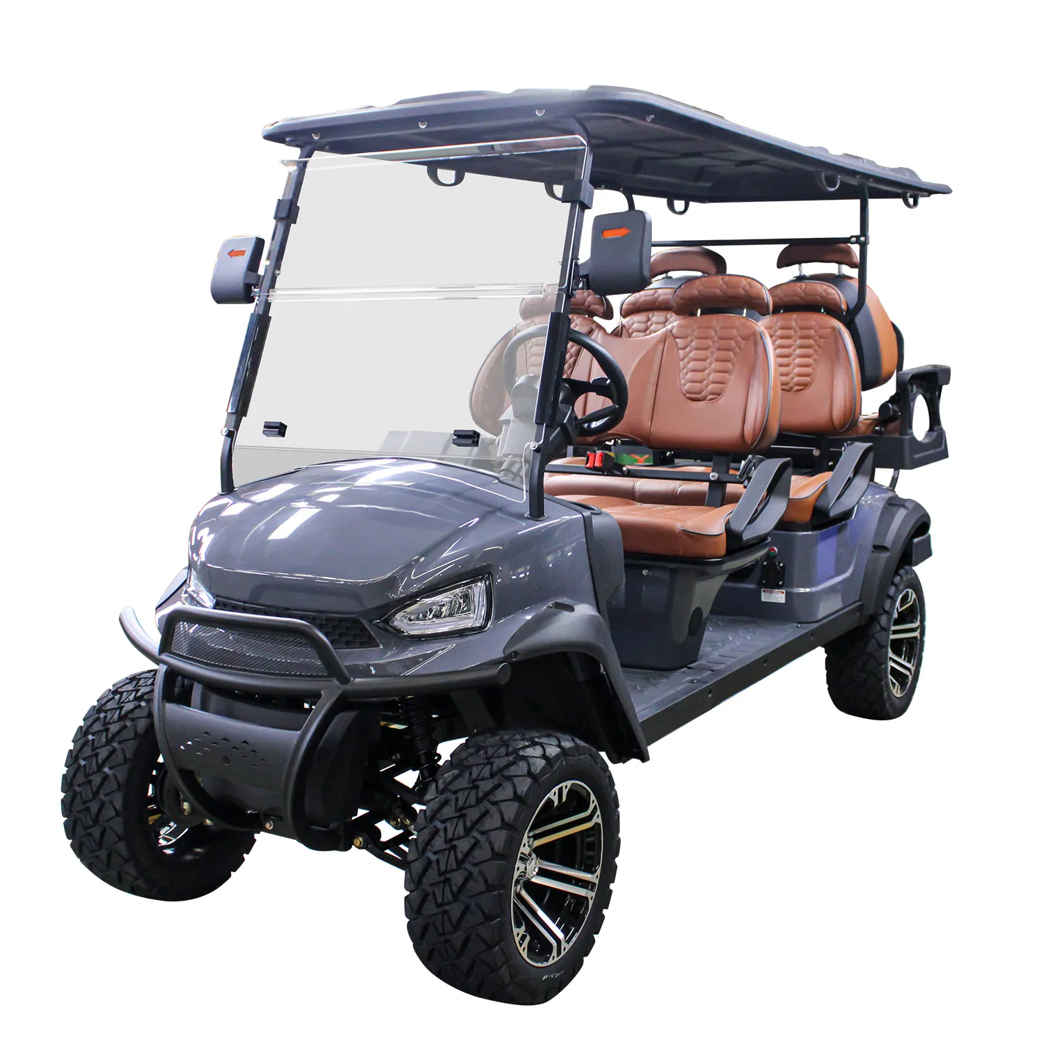 Multifunctional Resort 6 Person Electric Sightseeing Golf Cart