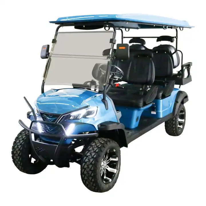Custom Stable and Durable Electric Golf Cart 4 Wheel Drive 4+2 Seaters Golf Buggy Carts