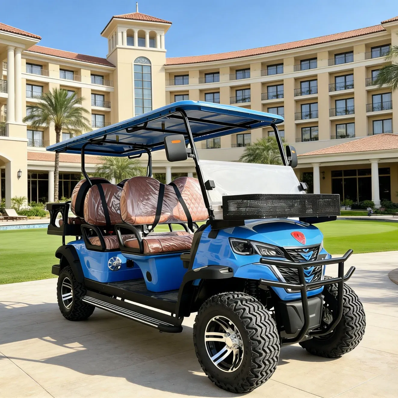 2026 New Electric Golf Cart Cheap for Sale 6 Eater Golf Cart Buggy for Resort