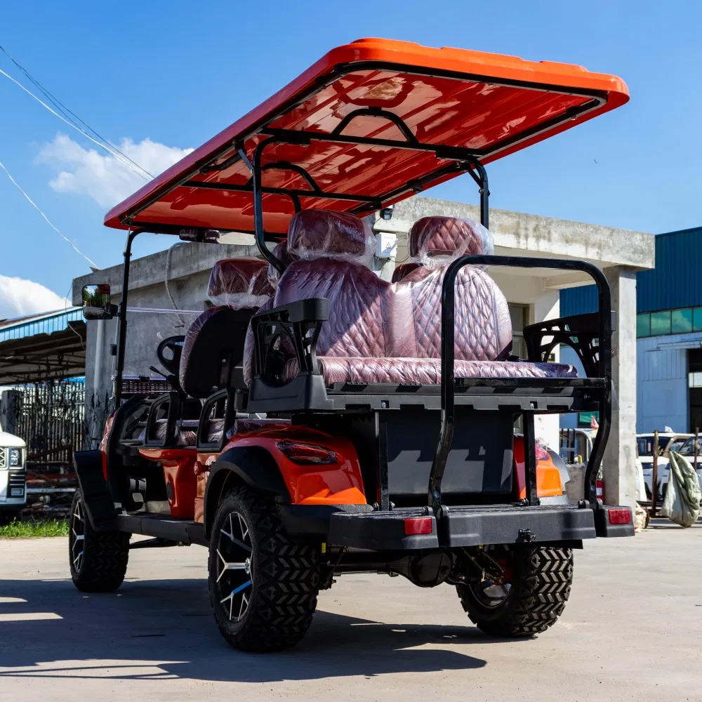Rear Cargo Box Golf Cart with Flip-Flop Seat