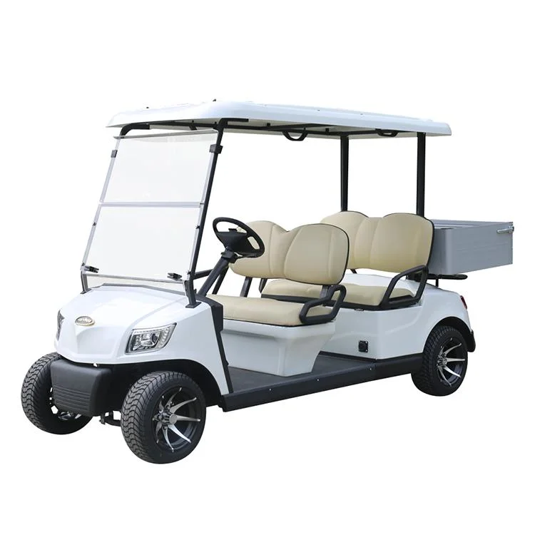 Guangdong Marshell Golf Cart CE Approved 4 Seater with Rear Cargo Box Utility Golf Car (DG-M4S)