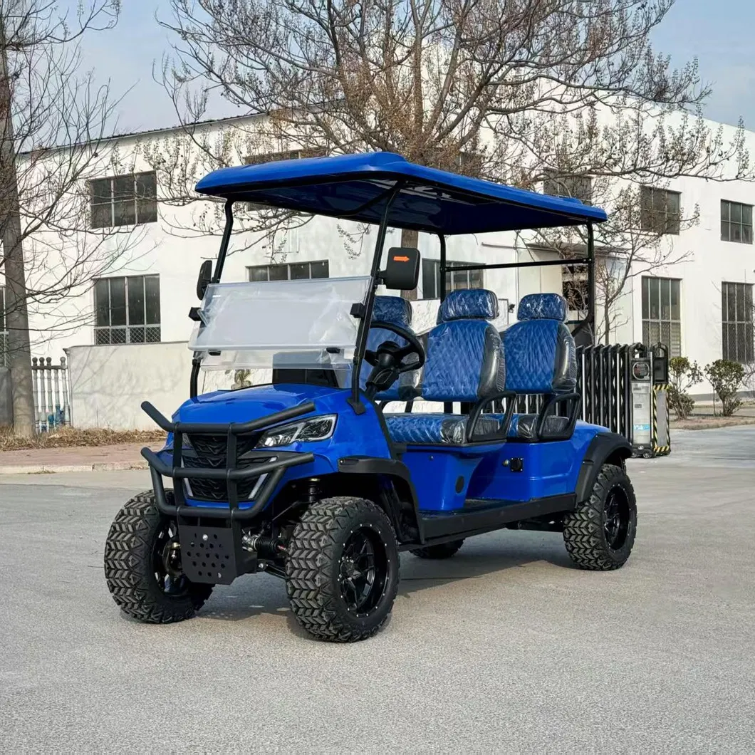 Blue Golf Cart
