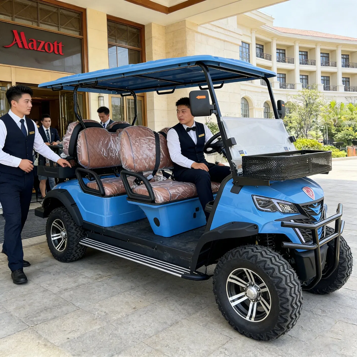 2026 New Electric Golf Cart Cheap for Sale 6 Eater Golf Cart Buggy for Resort
