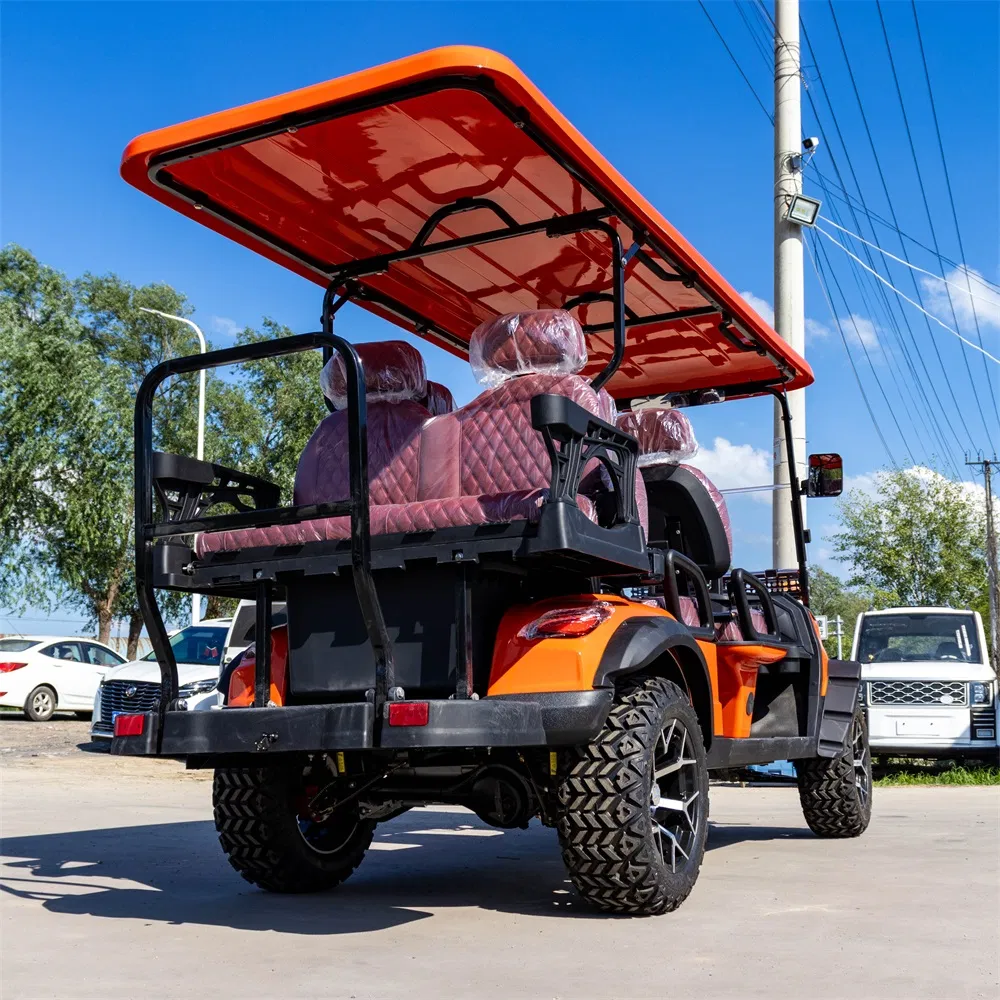 Rear Cargo Box Golf Cart with Flip-Flop Seat