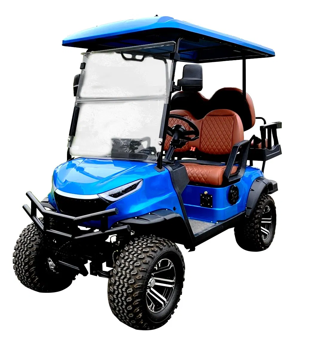 4-Seater Electric Cart Golf Carts off Road with Bump Custom Body Color Seat Color Lifted