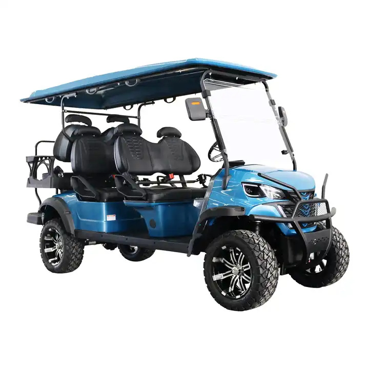 Custom Stable and Durable Electric Golf Cart 4 Wheel Drive 4+2 Seaters Golf Buggy Carts