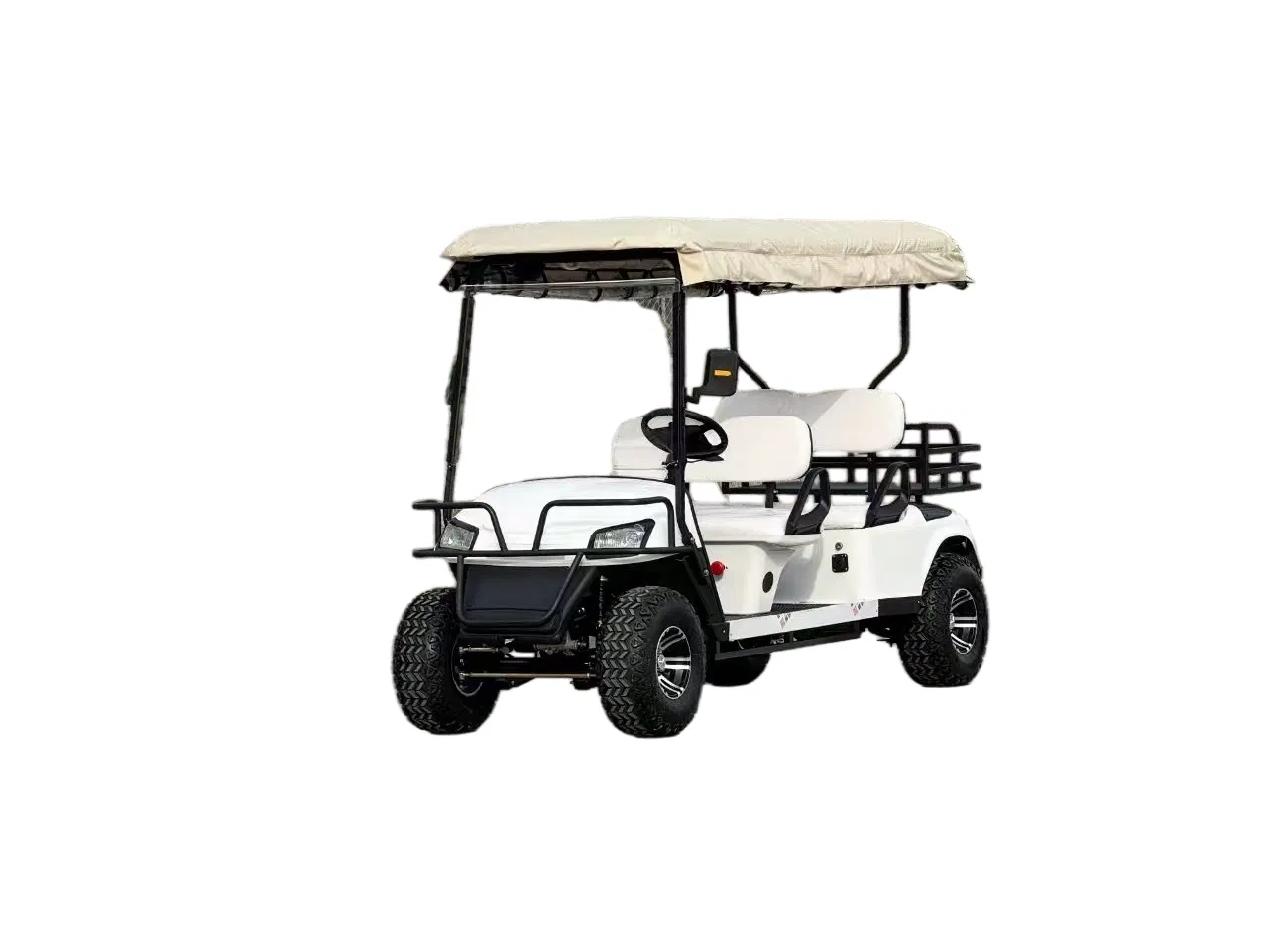 Stylish Green Golf Cart for Resort Guests' Comfortable Travel