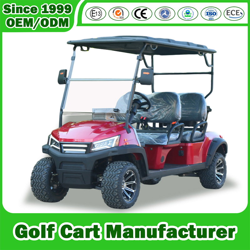 Golf Cart Manfuacturer 2/4/6/8 Seater/Seat Sightseening Hunting Offroad Club Car 48V 72V Utility Mini Lithium Electric Buggy Cart for Glof Course/Resort/Airport