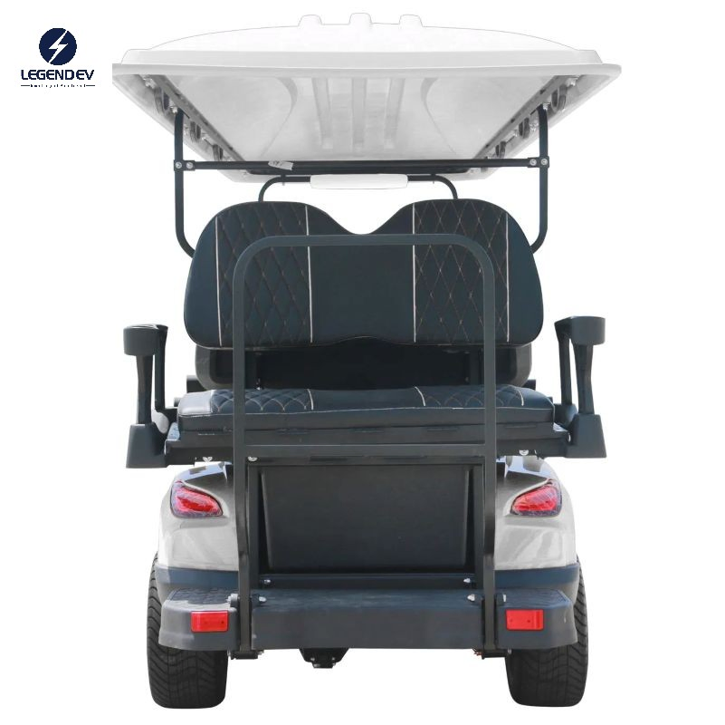 6+2 W/Rear Seat Folds Down 48V 5kw AC Motor Fast New Customize Electric Golf Cart Car