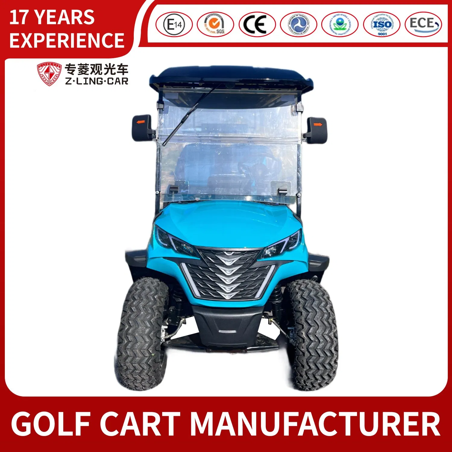 Luxury 6-Seater All-Terrain Design Electric Golf Cart with CE Certified