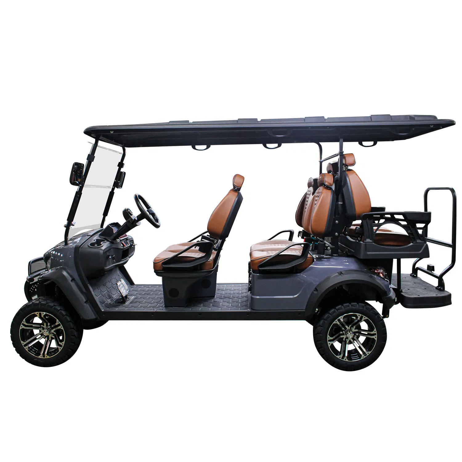 Multifunctional Resort 6 Person Electric Sightseeing Golf Cart