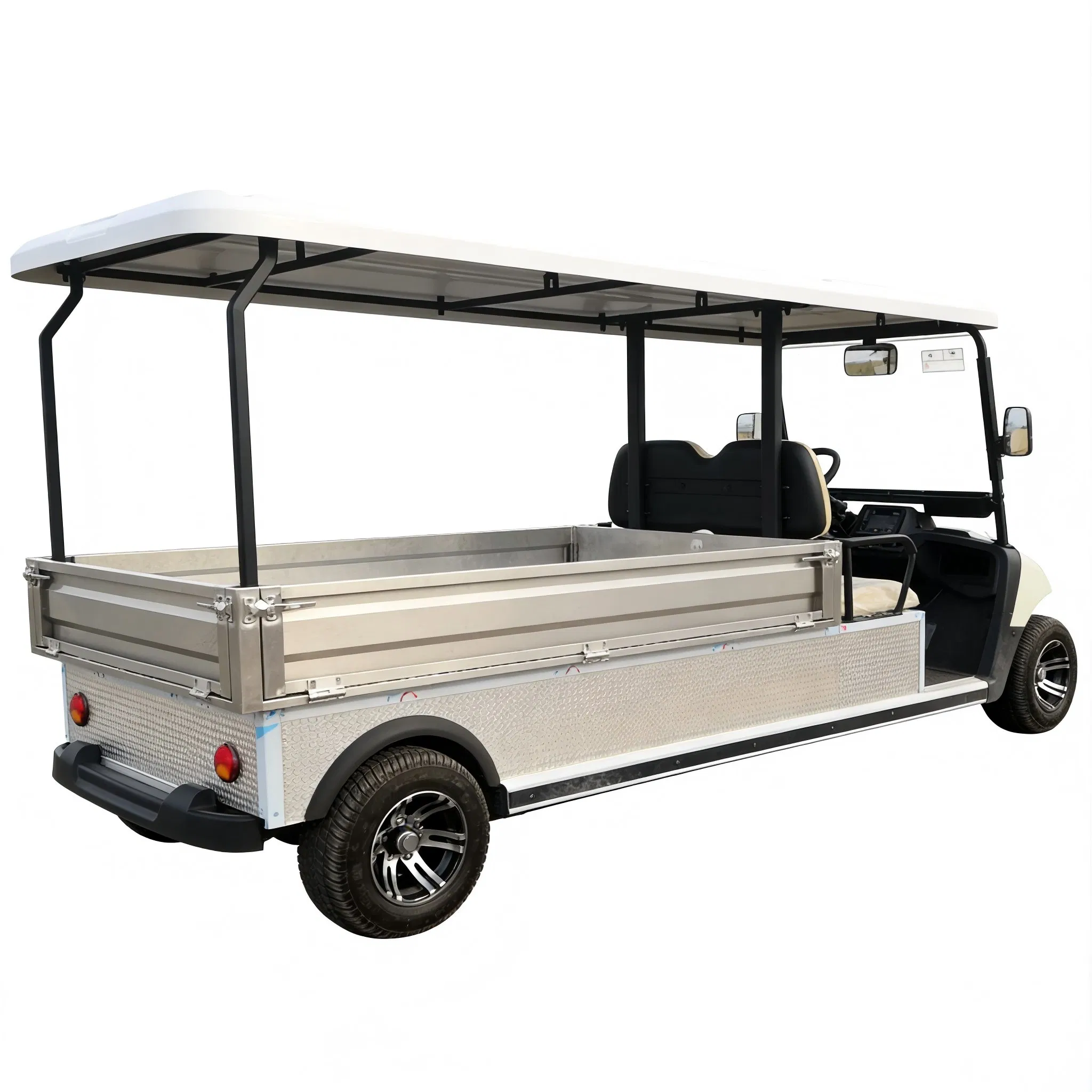 Electric Golf Cart Flatbed Truck with 304 Stainless Steel Cargo Box