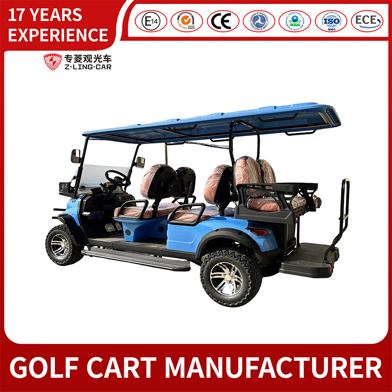 Zlingcar All Terrain Lifted 6 Seats Street Legal Golf Cart with Lithium Battery