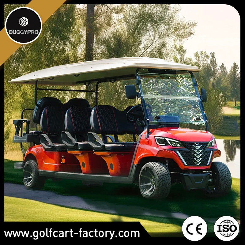 Electric Golf Cart 6+2 8 Seats Sightseeing for Golf Course