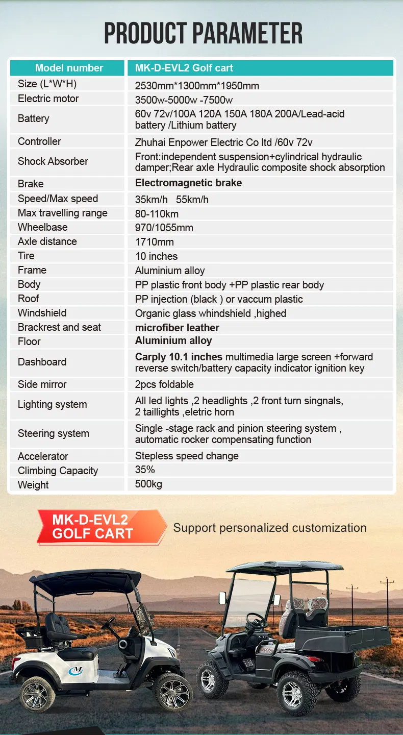 Electric Golf Cart Side View