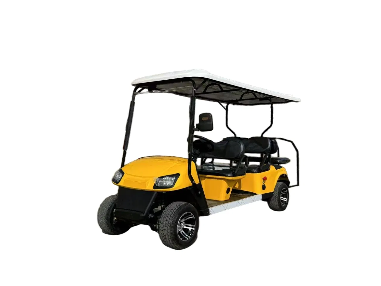 Stylish Green Golf Cart for Resort Guests' Comfortable Travel