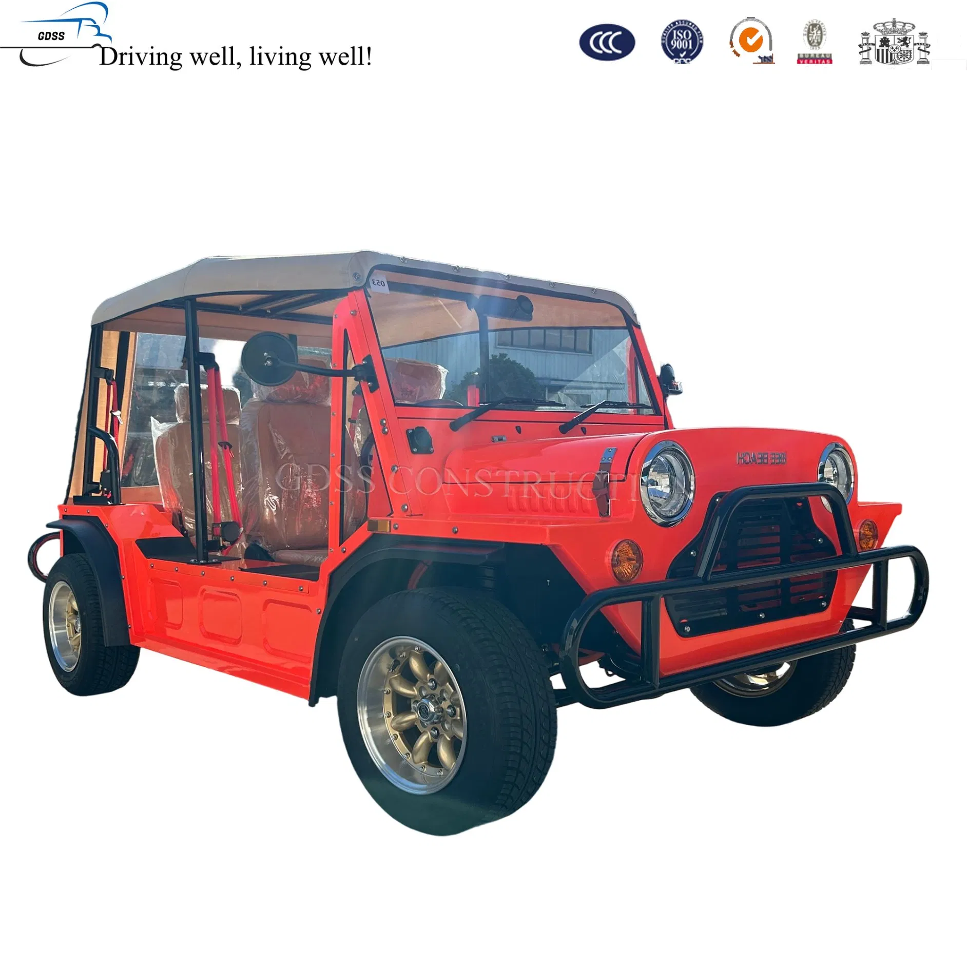 Light Weight Lithium Mini Moke Golf Cart for Course